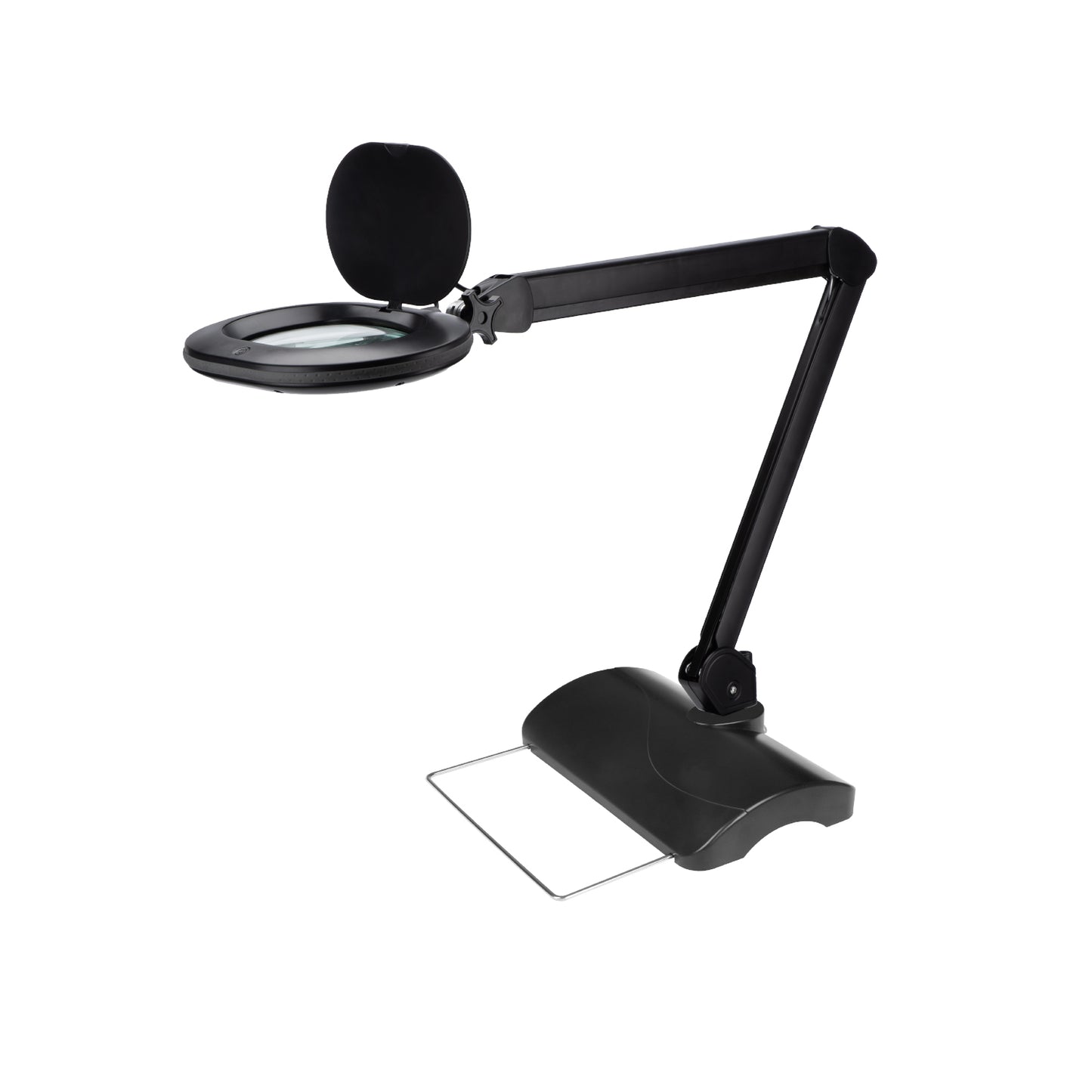 Lumeno 861XGR Lámpara lupa/lámpara de trabajo con 60 LEDs lente oval, anillo de goma