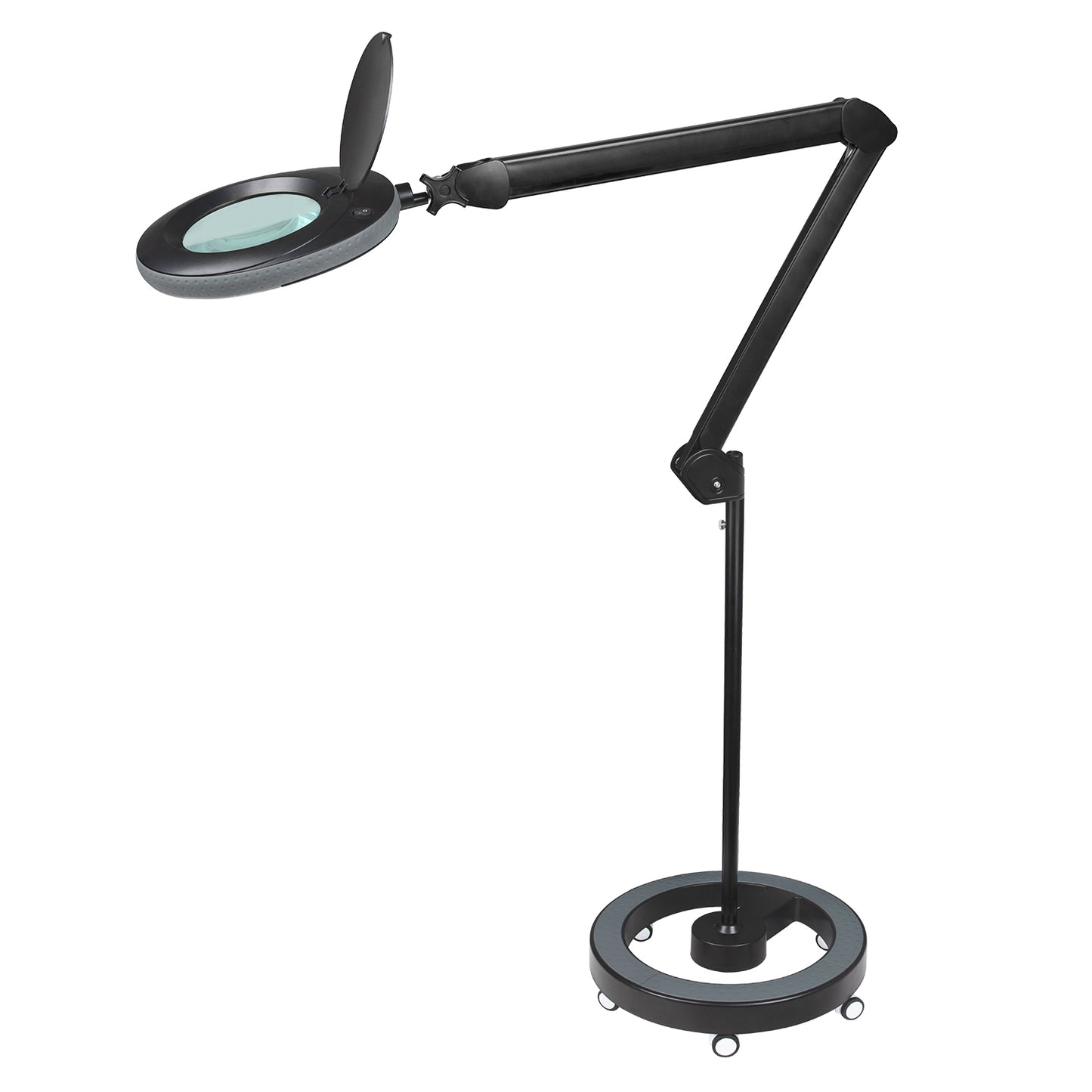 Lumeno 7213/7215/7218 Lámpara lupa/lámpara de trabajo 96 LED, borde de goma de color