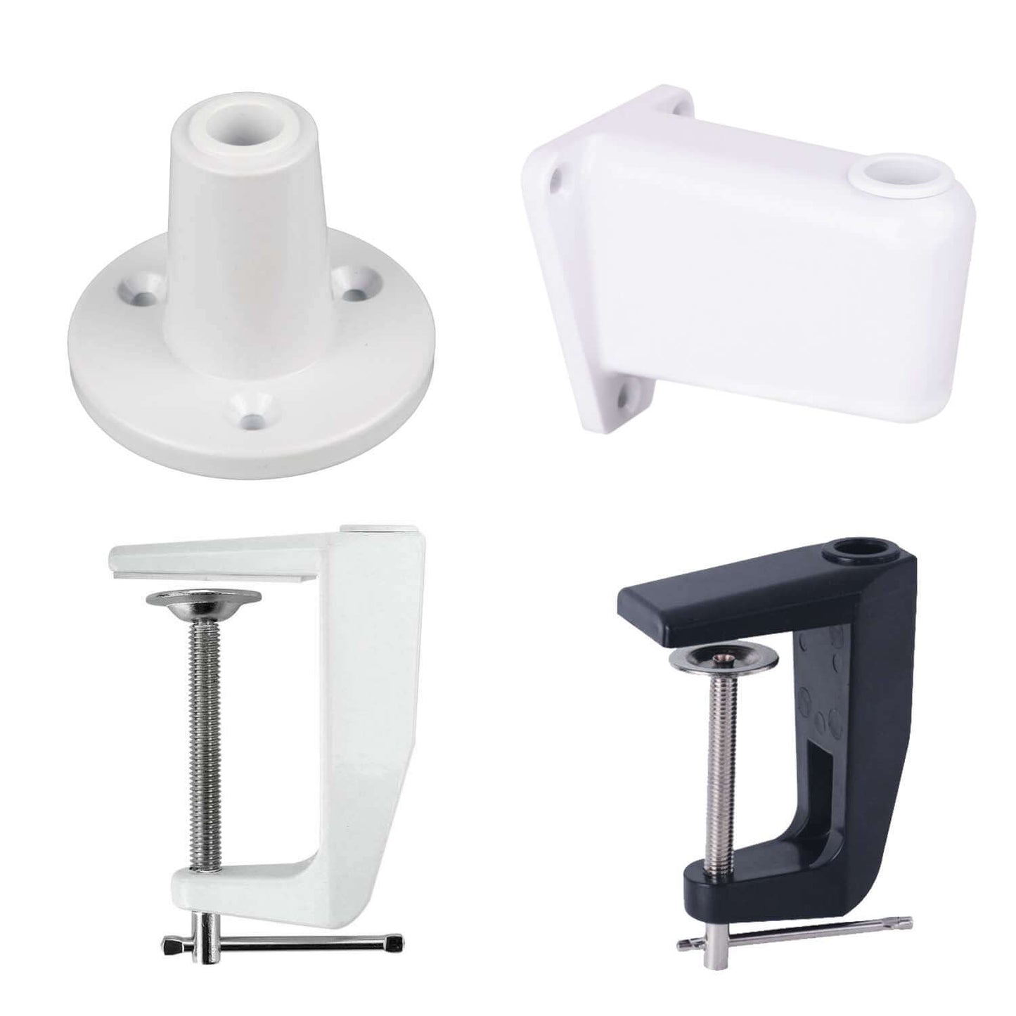 Lumeno Soporte de pared, soporte de mesa o abrazadera de mesa para lámparas de lupa.