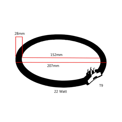 Tube de rechange Lumeno T9 6122 pour lampe loupe 22 watts